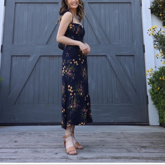 Sale reformation nikita dress navy Store Black Friday